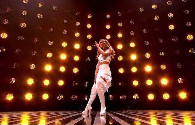 Lighting programmer for Cheryl - X Factor Performance